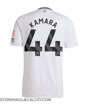 Aston Villa Boubacar Kamara #44 Maglia Gara Trasferta Repliche 2024-25 Maniche Corte